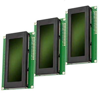 Immagine di AZDelivery 3 x HD44780 2004 Display LCD 4x20 Caratteri con Sfondo Verde E Neri compatibile Arduino Raspberry Pi incluso un Book!