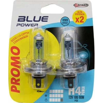 Immagine di Coppia di lampadine auto alogene H4 12V 100/80W P43t