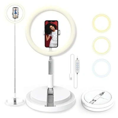 Immagine di DigiPower DP VRLIN11, Anello luminoso pieghevole, Multicolore, Ø28 cm