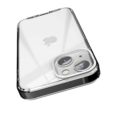 Immagine di elago Cover Trasparente Ibrida Clear Custodia Compatibile con iPhone 13 Mini Case (5.4&quot;) Tecnologia PC + TPU, Ingiallimento Ridotto, Protezione Completa del Corpo (Nero)