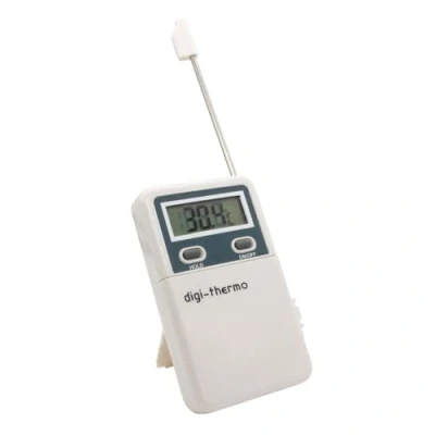 Immagine di Termometro digitale portatile con sonda e display 50 +300 C 25fr0485 Agtwt2 Ideale per aria condizionata, climatizzazione, cucina, arrosto laboratori