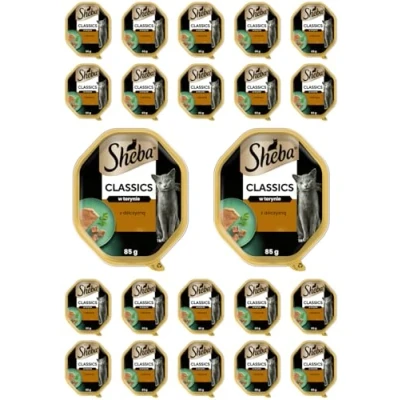 Immagine di Sheba Paté Classics, Cibo per Gatto con Selvaggina 22 Vaschette da 85 g, Confezione 1