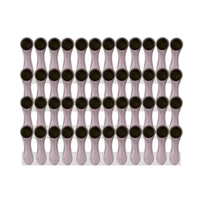 Immagine di Mollette per bucato con impugnatura e interno morbidi Softgrip/Softtouch 48 pezzi argento, grigio