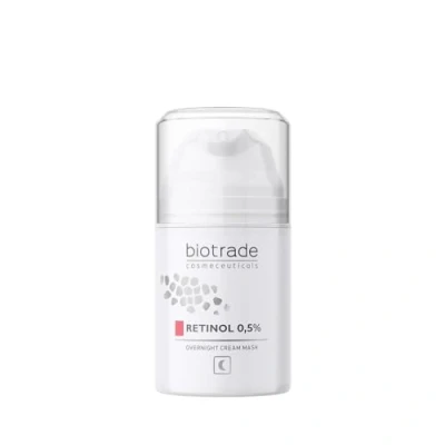 Immagine di Biotrade Maschera viso crema notte con retinolo 0,5% di idratazione intensa e anti invecchiamento per la pelle radiosa