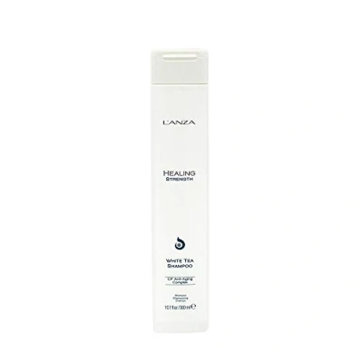 Immagine di L&#039;ANZA Healing Strength Shampoo al Tè Bianco Arricchito con Proteine della Cheratina, Oli Curativi e Vitamina C, Rafforza, Protegge Ripara i Capelli Deboli, Fragili Invecchiati, 300 ml
