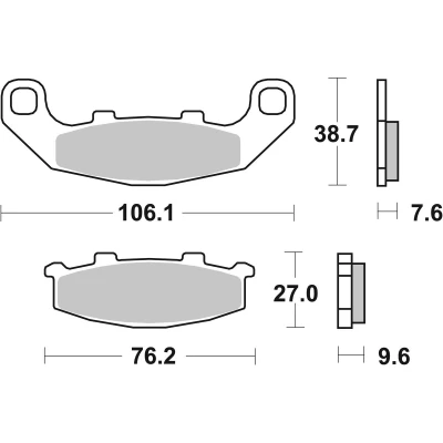 Immagine di TRW Organic Allround MCB586 Kit pastiglie freno