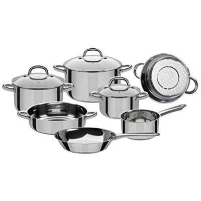 Immagine di GSW 990097 Montreal Set di 10 Pezzi, in Acciaio Inox, Argento, 24 cm, unità