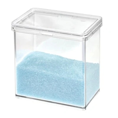 Immagine di iDesign The Home Edit Contenitore medio in plastica riciclata trasparente con coperchio