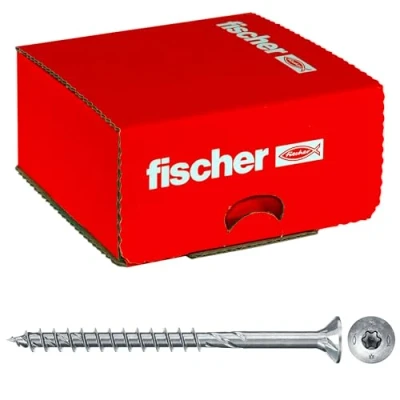 Immagine di Fischer Power Fast II 670272 Viti per truciolare 4.5 mm 50 Interno Esagonale rotondo, multidentato, TX, Torx, Impronta T Acciaio galvanizzato zinco