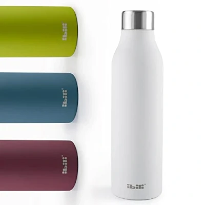 Immagine di IBILI Botella termo Doble pared pure 500 ml, Acero Inoxidable 18/10, pared, Reutilizable