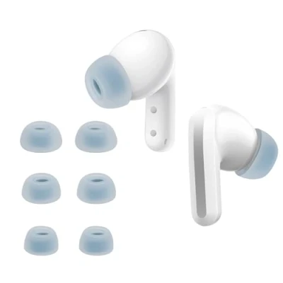Immagine di kwmobile 6x Auricolari di ricambio compatibile con Xiaomi Redmi Buds 5 Gommini sostitutivi in Silicone 3 Misure blu chiaro