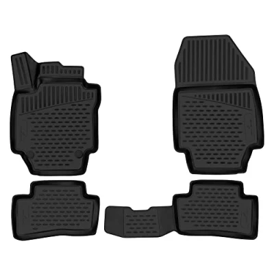 Immagine di WALSER Tappetini in gomma per auto XTR su misura compatibile con Renault Captur I (J5, H5) 06/2013 Oggi, tappeti antiscivolo