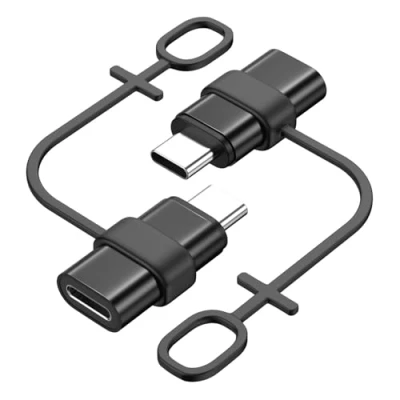 Immagine di MoKo Adattatore Femmina Lightning a Maschio USB C 2 Pack, Connettore Tipo per iPhone 15 PRO Max Plus, Supporto Ricarica/Trasferimento Dati, Non Cuffie/OTG, Nero