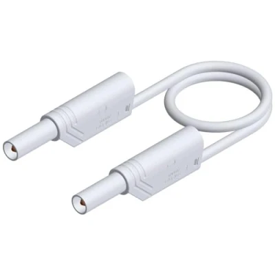 Immagine di SKS Hirschmann MLS WS 200/2,5 Puntali di sicurezza Spina a banana 4 mm 2.00 m Bianco 1 pz.