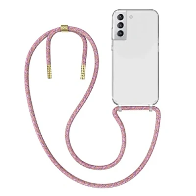 Immagine di MyGadget Cover per Samsung Galaxy S21 Custodia con Corda Case Cordino Trasparente Antiurto Laccio Tracolla Practical Stylish Colorato