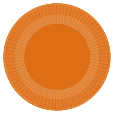 Immagine di amscan 9915400 204 66 Piatti di carta a forma zucca, 23 cm, confezione da 8
