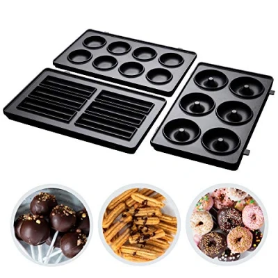 Immagine di Russell Hobbs set di Piatti extra Cake Pop, Mini Donut e Churros Supplemento al Dispositivo Multifunzione 3 1 Fiesta 24540 56; lavabili in lavastoviglie, Rivestimento Antiaderente, 25490 56