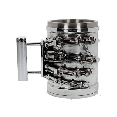 Immagine di Nemesis Now Boccale Terminator 2 B4656N9 17 cm, resina con inserto in acciaio inox, argento