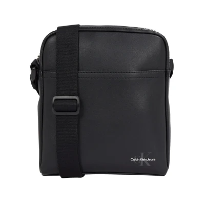 Immagine di Calvin Klein Uomo Borsa a Tracolla Mono Logo Reporter con Zip, Nero (Black), Taglia Unica