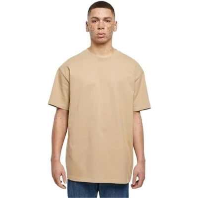 Immagine di Build Your Brand BY102 Heavy Oversize Tee, T Shirt Uomo, Beige (Union Beige), 4XL
