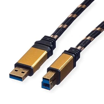 Immagine di Roline Cavo USB 3.2 Gen1 (USB 3.0) Spina A, B 1.80 m Multicolore Schermato 11.02.8902