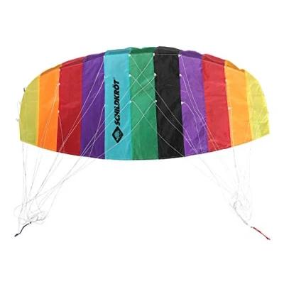 Immagine di Schildkröt Dual Line Sport Kite 1.3, Aquilone a Due Linee, + 8 Anni, 55x125cm, Inclusi Cavi in ​​Poliestere da 25 kp, 2x25 m su Bobine di Controllo, Scala Beaufort 3 6, 970450