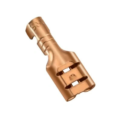 Immagine di Heschen Terminali a crimpare femmina vanga giunzione rapida 4,8 mm connettore non isolato 100 pz