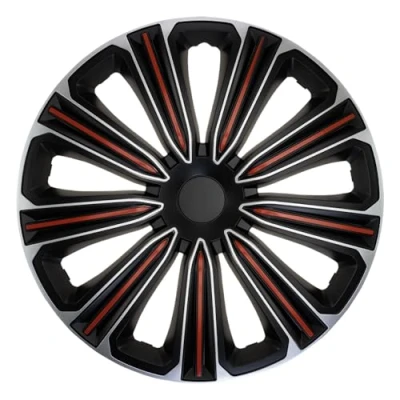 Immagine di J TEC J14592 Copricerchi 14Inch argento, nero, Rosso