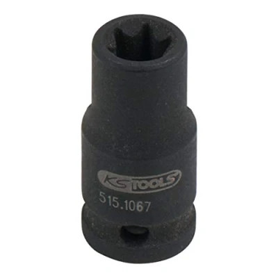 Immagine di KS TOOLS 515.1067 Chiave a bussola 25 E7 6,3 (1/4&quot;) Profilo E, Torx esterno