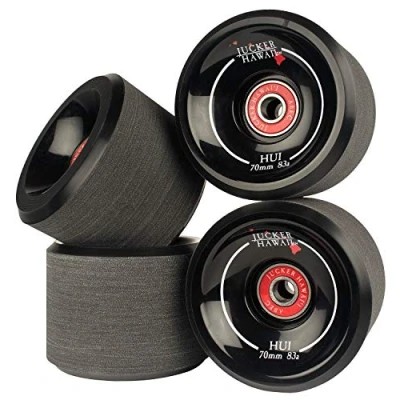 Immagine di JUCKER HAWAII Ruote per Longboard HUI // Allround Sliding Wheels 83A con Cuscinetti ABEC 9