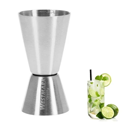 Immagine di Westmark Jigger/Misurino da bar, Per cocktail, 2 misure: 2/3 cl, Acciaio inox, Argento, 62782260