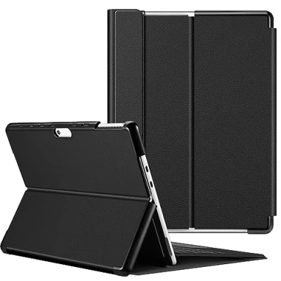 Immagine di FINTIE Custodia per Microsoft Surface Pro 11/10 (2024) / 9 (2022) 13 Pollici Multi angli Hard Shell Business Cover, Compatibile con Tastiera Type Nero
