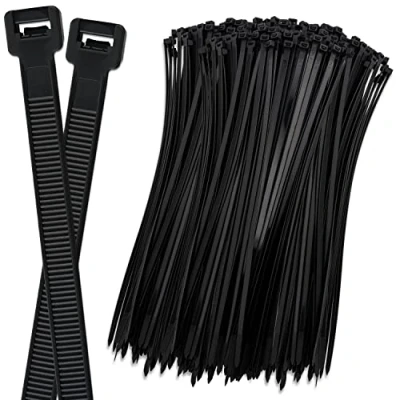 Immagine di ISOLATECH 100pz fascette per cavi nero resistente ai raggi UV 150mm x 2,5mm fissaggio computer industria natura all&#039;aperto versatile alta qualità durevole