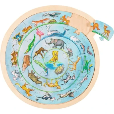 Immagine di Goki Animali circolari, Puzzle, Colore Multicolore, 57790