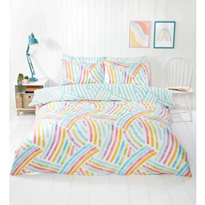 Immagine di Rapport Home Set copripiumino king size in microfibra multicolore