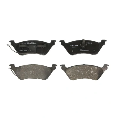 Immagine di DELPHI LP1694 Kit pastiglie freno Non predisposto per contatto segnalazione usura con lamierino anticigolío senza accessori CHRYSLER: VOYAGER 4