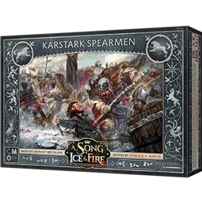 Immagine di A Song of Ice and Fire Tabletop Miniatures Karstark Spearmen Strategy Game for Teens Adults Ages 14+ 2+ Players Average Playtime 45 60 Minutes Made by CMON, (SIF114)