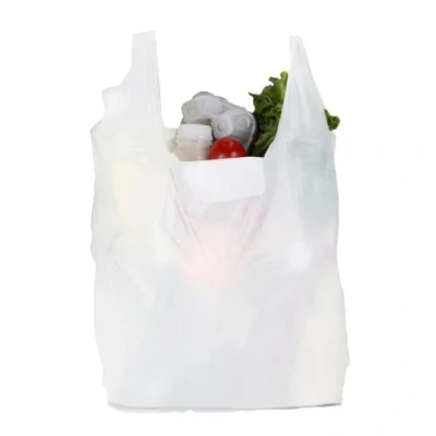 Immagine di isupli 90 sacchetti bianchi in materiale plastico resistente, ideali per la spesa e supermercati. Dimensioni: 33 x 48,3 58,4 cm circa