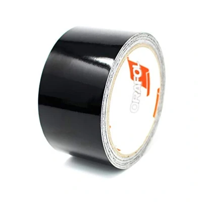 Immagine di 10m Strisce adhesive decorative per auto moto barca e modellismo in vari colori autoadesive Lunghezza (50mm, Nero)