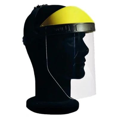 Immagine di Visiera protettiva DPI certificata trasparente contro gli spruzzi face shield