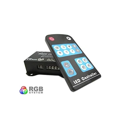 Immagine di Centralina RGBW 4 Canali Controller RGB+W RGB Wireless Per Luci Striscia Bobina Led 12V 24V 16A RF104