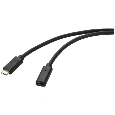 Immagine di Renkforce Cavo USB 3.2 Gen2x2 Spina C®, Presa C® 1.00 m Nero guaina in PVC RF 4755220