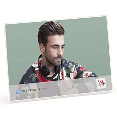 Immagine di walther+ design ASQ1318 Cornice portafoto Formato carta: 13 x 18 cm Trasparente
