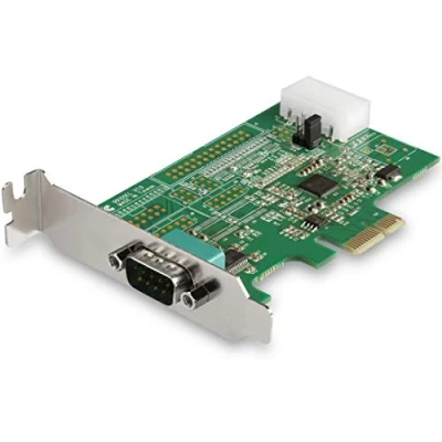 Immagine di StarTech.com Scheda Seriale PCI Express con 1 Porta, Controller PCIe RS232, 16950 UART, di Espansione DB9 a Profilo Basso/Completo, Compatibile Windows e Linux (PEX1S953LP)