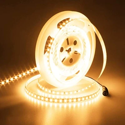 Immagine di JOYLIT PRO Striscia LED 24V 5 Metri Luce Calda 3000K SMD 2835 126LEDs/M, 2000LM/M Alta Luminosità Dimmerabile 18W/M Bianco Caldo Luci Nastro da Interno per Casa, Commercial (Solo Strip LED)