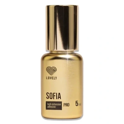 Immagine di LOVELY colla per ciglia, ciglia SOFIA 5 ml, nero tempo di asciugatura 0,5 sec., durata fino a 8 settimane, ipoallergenico, elevata elasticità molto veloce allungamento