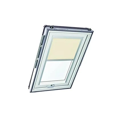 Immagine di Tenda a Rullo Roto ZRE per Finestre Tetti Diurna Binario di Guida Argento delle Serie Designo R4/R7 e Classic 43/73 con Dimensioni 065/098 06/09 Beige