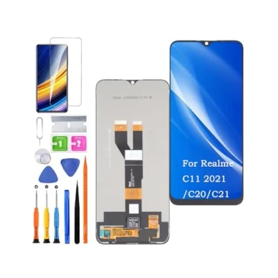 Immagine di HLYGZX Display di ricambio originale per schermo LCD Realme C11 2021, C20 / C21 Touch Digitizer Assembly Kit parti riparazione