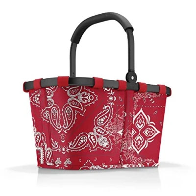 Immagine di reisenthel carrybag Cestino per Spesa, Design Resistente, Elegante e Spazioso, Shopping Picnic, Tessuto Idrorepellente, 22 L bandana red