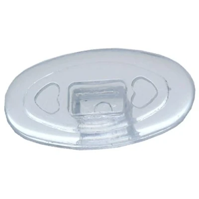 Immagine di 2 paia (4 pezzi) di naselli per occhiali in silicone con sistema a click